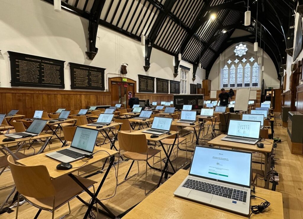 Final checks laptops and cables exams 1
